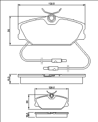 Тормозные колодки BOSCH 0 986 469 191