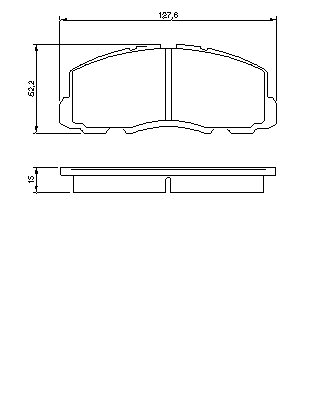 Тормозные колодки BOSCH 0 986 469 550