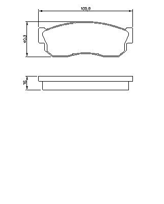 Тормозные колодки BOSCH 0 986 469 580