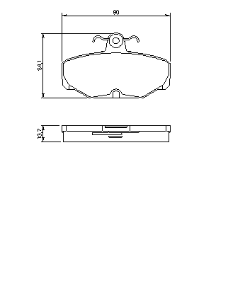 Тормозные колодки BOSCH 0 986 469 810