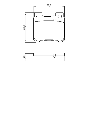 Тормозные колодки BOSCH 0 986 490 260