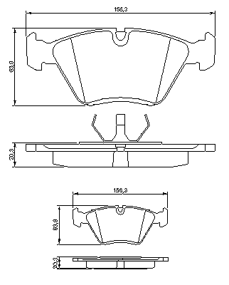 Тормозные колодки BOSCH 0 986 490 640