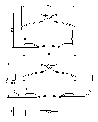 Тормозные колодки BOSCH 0 986 490 930