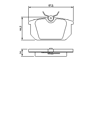 Тормозные колодки BOSCH 0 986 491 030