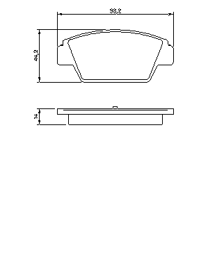 Тормозные колодки BOSCH 0 986 491 250