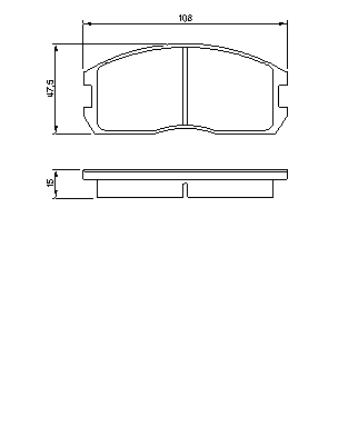 Тормозные колодки BOSCH 0 986 491 260
