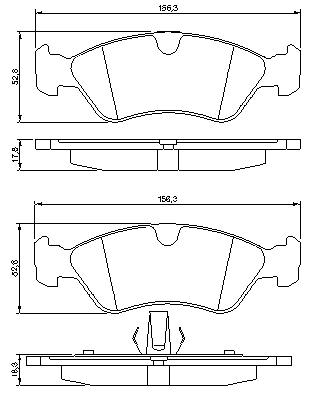 Тормозные колодки BOSCH 0 986 491 900