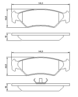 Тормозные колодки BOSCH 0 986 492 020