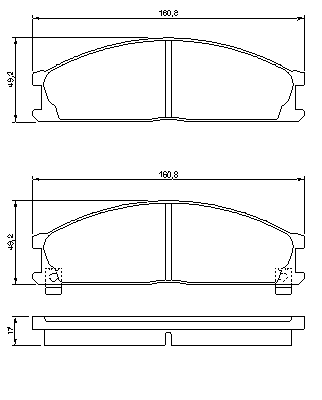 Тормозные колодки BOSCH 0 986 493 480