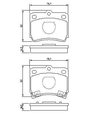 Тормозные колодки BOSCH 0 986 493 550