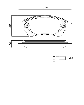 Тормозные колодки BOSCH 0 986 494 065