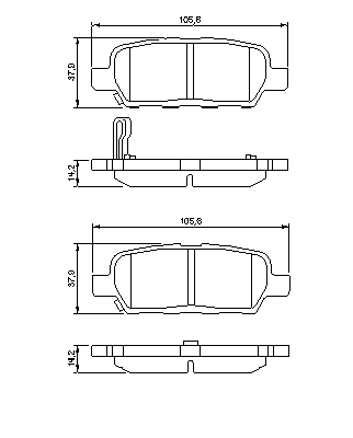 Тормозные колодки BOSCH 0 986 494 090