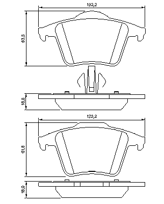 Тормозные колодки BOSCH 0 986 494 102