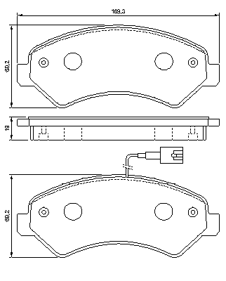 Тормозные колодки BOSCH 0 986 494 109