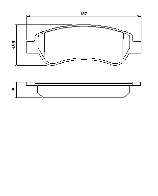 Тормозные колодки BOSCH 0 986 494 110