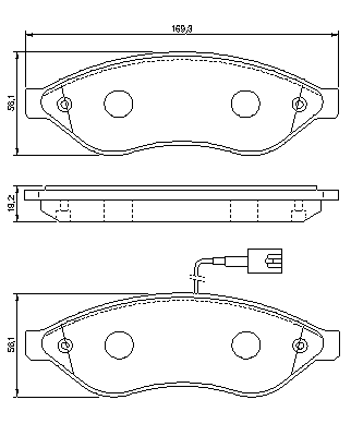 Тормозные колодки BOSCH 0 986 494 111