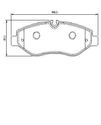Тормозные колодки BOSCH 0 986 494 121