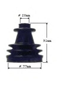 Комплект пыльника ШРУСа LOBRO 300564
