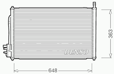 Радиатор кондиционера DENSO DCN10006