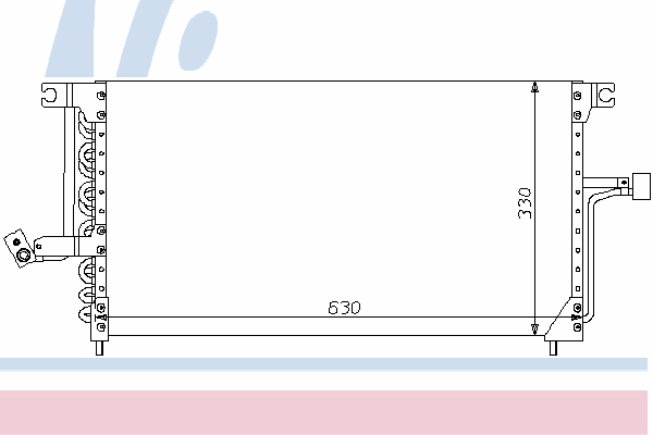 Радиатор кондиционера NISSENS 94183