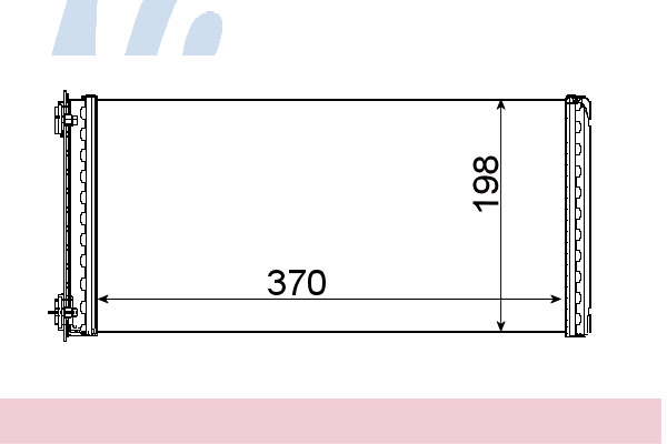Радиатор отопителя NISSENS 71301