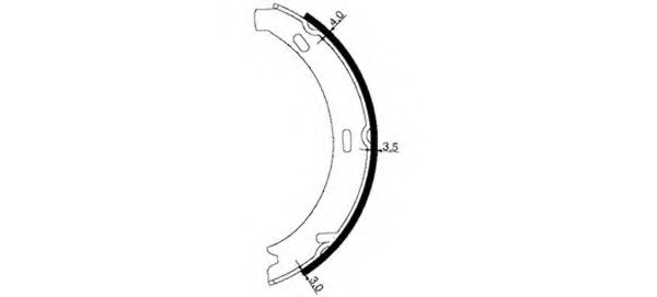Тормозные колодки ручника PAGID H9435