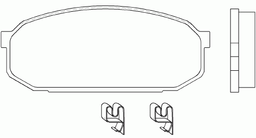 Гальмівні колодки PAGID T3084