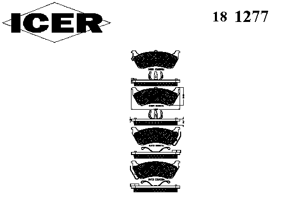 Тормозные колодки ICER 181277