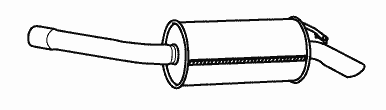Глушитель WALKER 13068