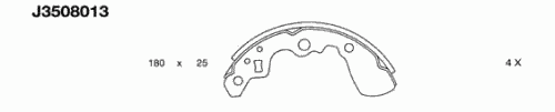 Тормозные колодки NIPPARTS J3508013