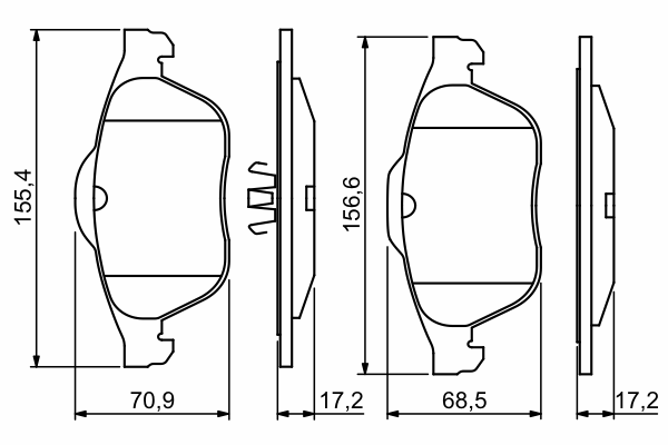 Тормозные колодки BOSCH 0 986 494 033