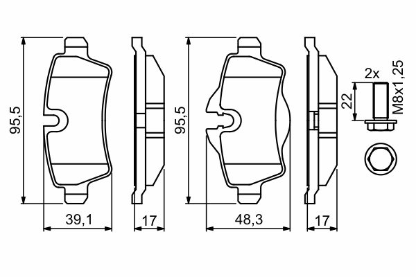 Тормозные колодки BOSCH 0 986 494 240
