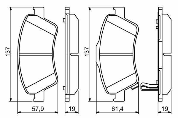 Тормозные колодки BOSCH 0 986 494 260