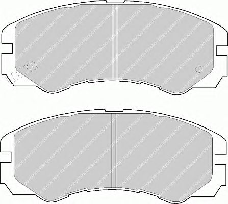 Тормозные колодки FERODO FDB1015