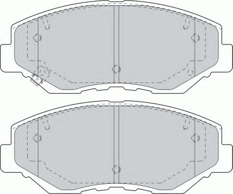 Тормозные колодки FERODO FDB1658