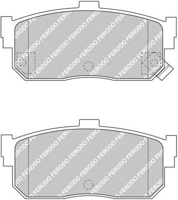 Тормозные колодки FERODO FDB1104