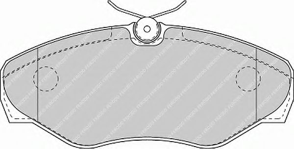 Тормозные колодки FERODO FVR1515