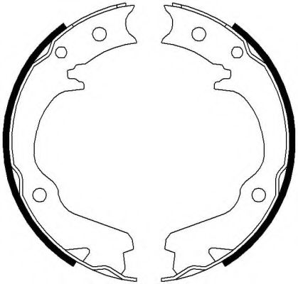 Тормозные колодки ручника FERODO FSB673
