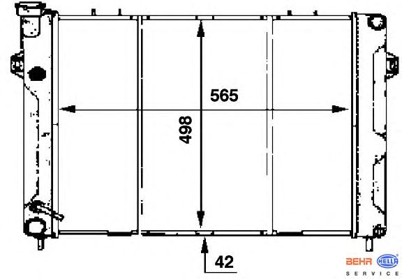Радиатор охлаждения HELLA 8MK 376 707-361