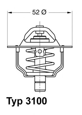 Термостат WAHLER 3100.88D