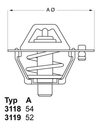 Термостат WAHLER 3118.88D1