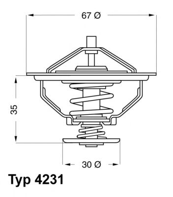 Термостат WAHLER 4231.80D