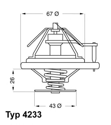 Термостат WAHLER 4233.84D