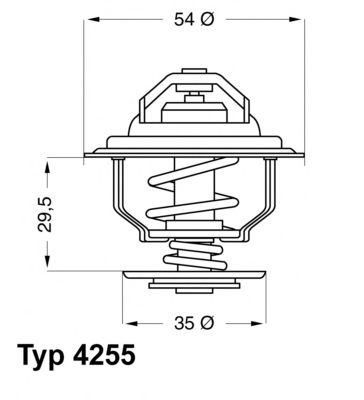 Термостат WAHLER 4255.92D