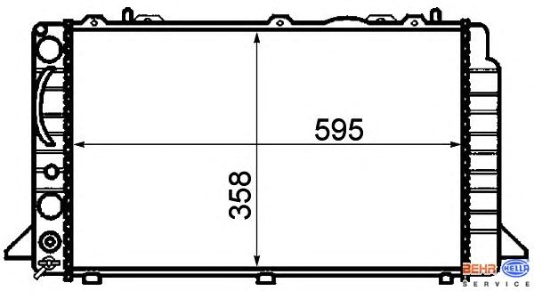 Радиатор охлаждения HELLA 8MK 376 714-521