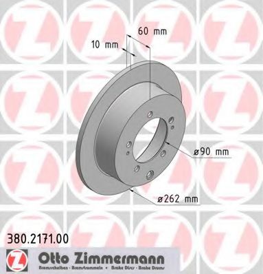 Тормозной диск ZIMMERMANN 380.2171.00