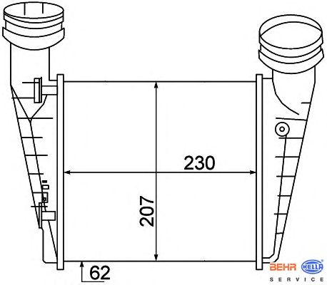 Интеркулер HELLA 8ML 376 776-631