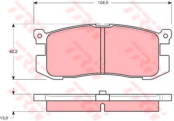 Тормозные колодки TRW GDB1025