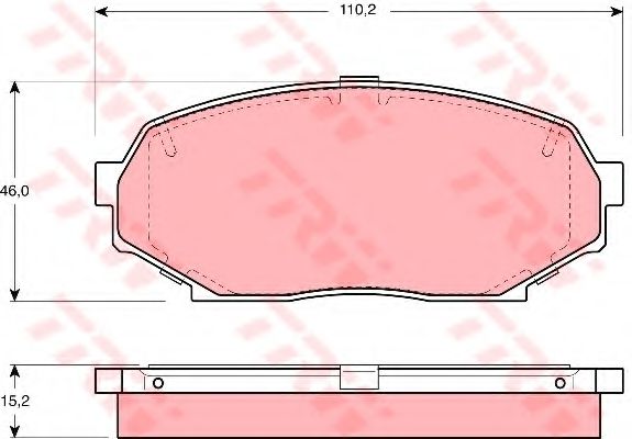 Тормозные колодки TRW GDB1028
