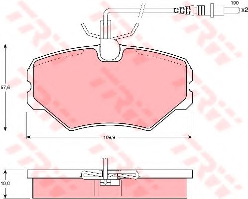 Тормозные колодки TRW GDB1051